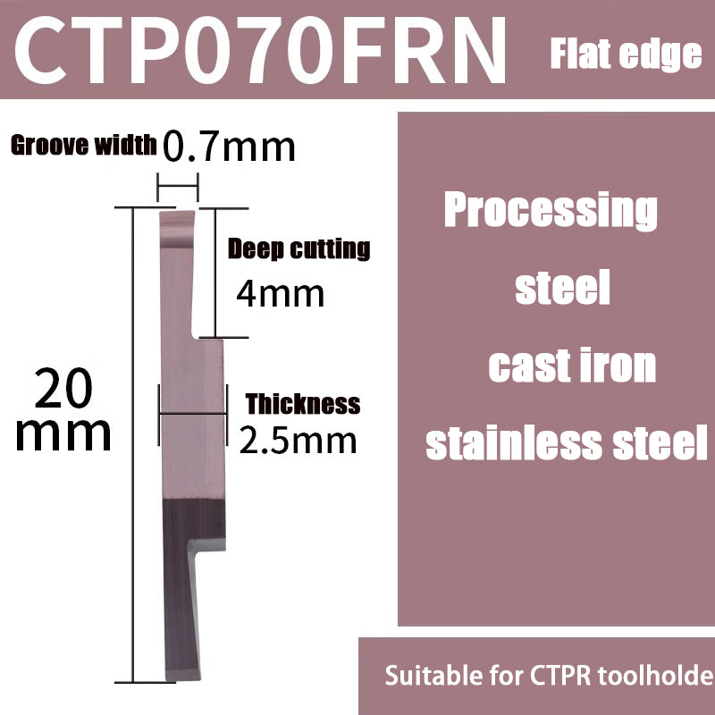 98-CTPA15FRN Swiss CNC Machine Blade Flat Bevel Groove Cutting Tool Shandong Denso Pricision Tools Co.,Ltd.